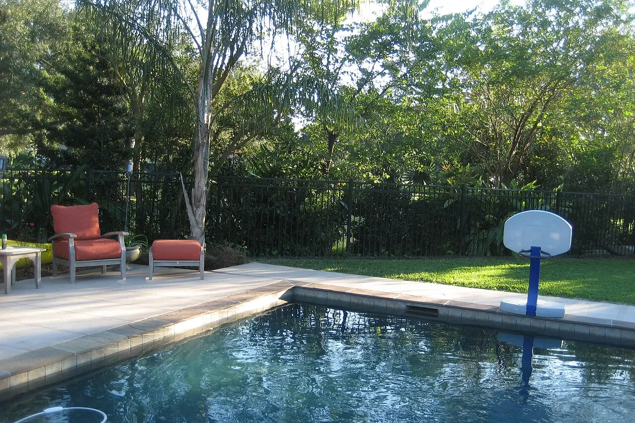 Stock photo of a pool project of the kind Shellback Design takes on in Prosper