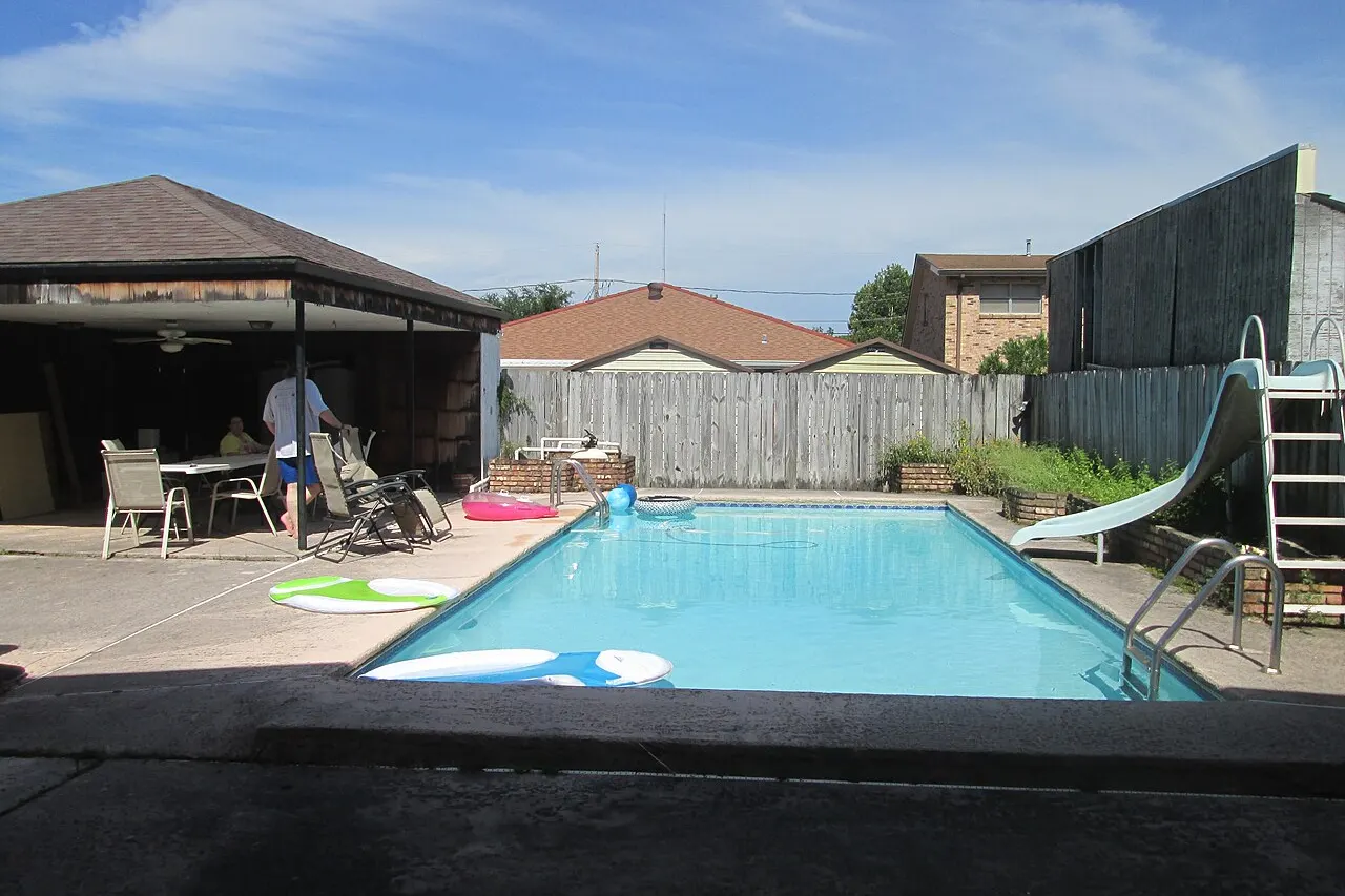 Stock photo of a pool project of the kind Cool Wave Pools takes on in Brenham