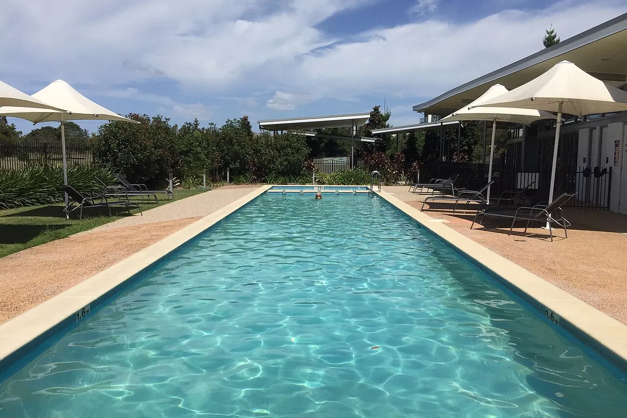 Stock photo of a pool project of the kind AE Pool Builders takes on in Spring