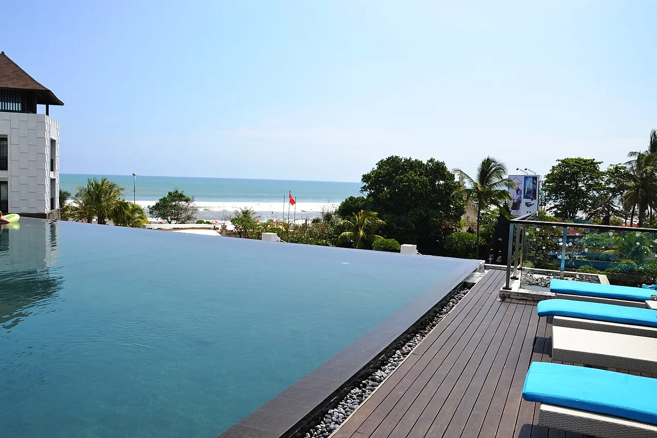 Stock photo of a pool project of the kind Supreme Pools & Spas Inc takes on in Spring