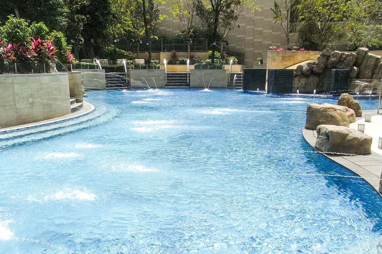 Stock photo of a pool project of the kind Blue Haven Pools & Spas takes on in San Antonio